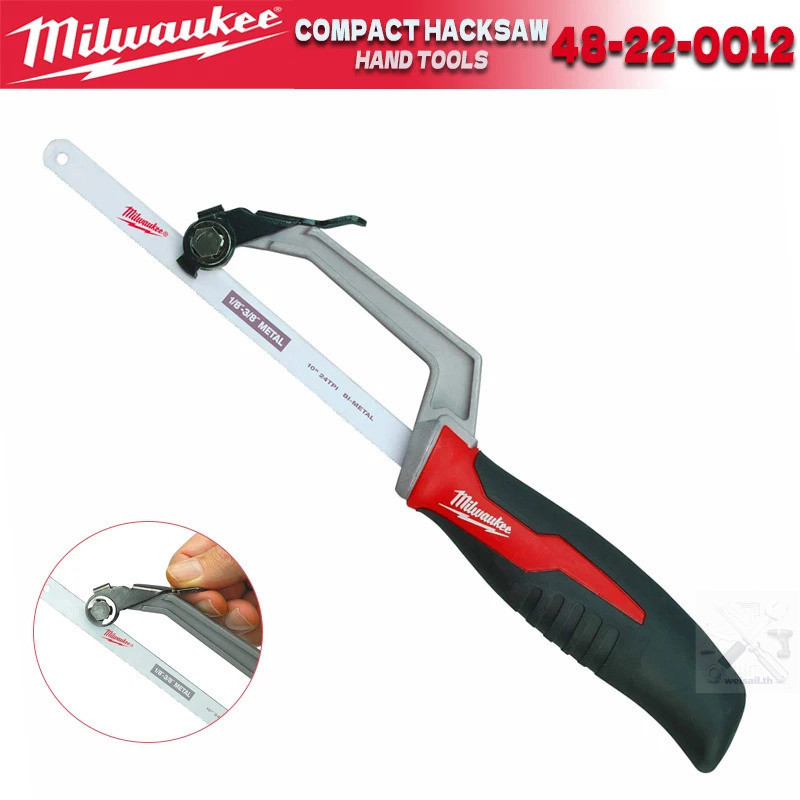 MILWAUKEE 48-22-0012 Compact Metal Hand HackSaw Adjustable HackSaw Milwaukee Hand Tools