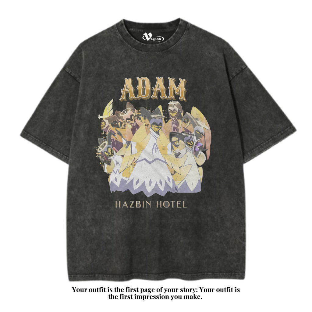 VEGA88 *Adam hazbin hotel* เสื้อยืดโอเวอร์ไซส์ | เสื้อยืดโอเวอร์ไซส์ | เสื้อยืด Washed | ซักล้างแล้ว