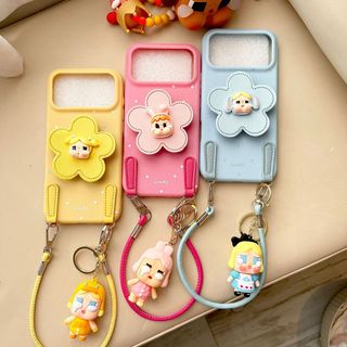 case iphone 17 16 15 14 promax pro stand strap charm