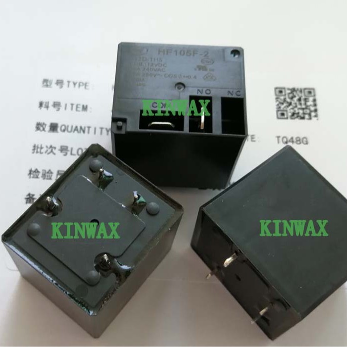 HF105F-2/110D-1ZF รีเลย์หนึ่งชุดปกติปิด 4 Pins 30A240VAC คอยล์แรงดันไฟฟ้า