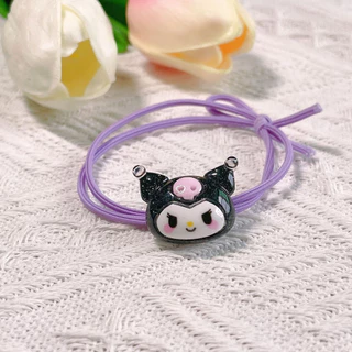 ยางรัดผมโปร่งใส Sanrio ออกแบบลายสนุกสนาน Cinnamoroll, Kuromi และ My Melody