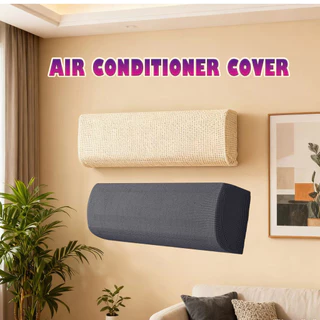 ของมาใหม่！ผ้าคลุมแอร์ ผ้าครอบเครื่องปรับอากาศ กันฝุ่น แบบยืดหยุ่น air conditioner cover สำหรับแอร์ขนาด 75-96CM