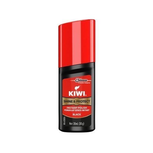 Qiwei KIWI30ml อินโดนีเซียนําเข้าสะดวกแปรงรองเท้าฟองน้ําขัดรองเท้าขัดรองเท้ารองเท้าหนังดูแลผลิตภัณฑ์
