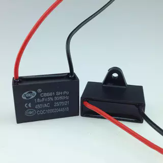 SiamTool คาปาซิเตอร์ พัดลม​ มีสายไฟ ตัวเก็บประจุ Capacitor คอนเดนเซอร์พัดลม CBB61 1.5uF/1.8/2.0/3.5uF อะไหล่พัดลม