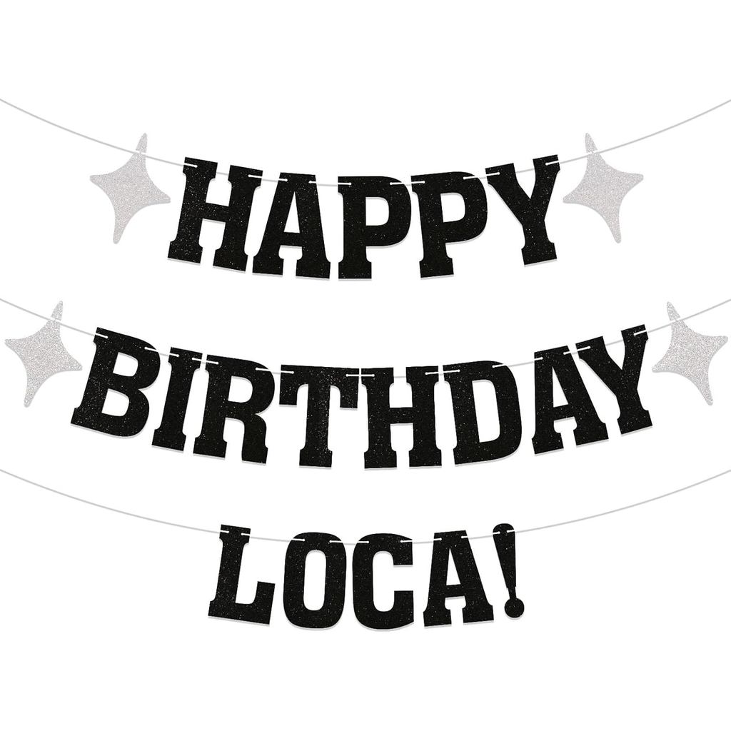 Happy Birthday Loca Banner Vampire Birthday Party Decorations Funny Birthday Party Decorations for H