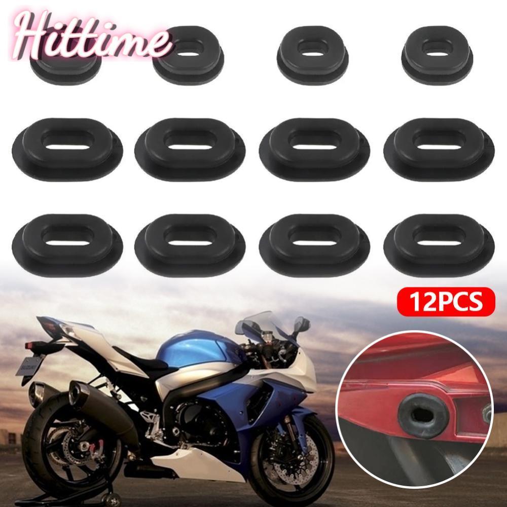 HITTIME 12 ชิ้นรถจักรยานยนต์ Grommets Body ด้านข้างฝาครอบ Fairing Goldwing ยางสําหรับ Honda CT125 CB
