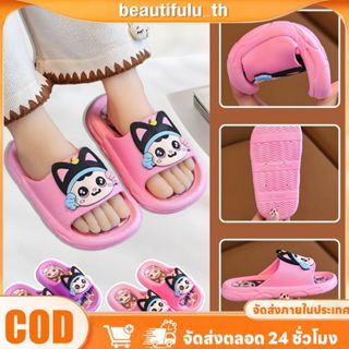 [COD] รองเท้าแตะเด็กผู้หญิง ลายลูกแมวการ์ตูนน่ารัก รองเท้าแต…