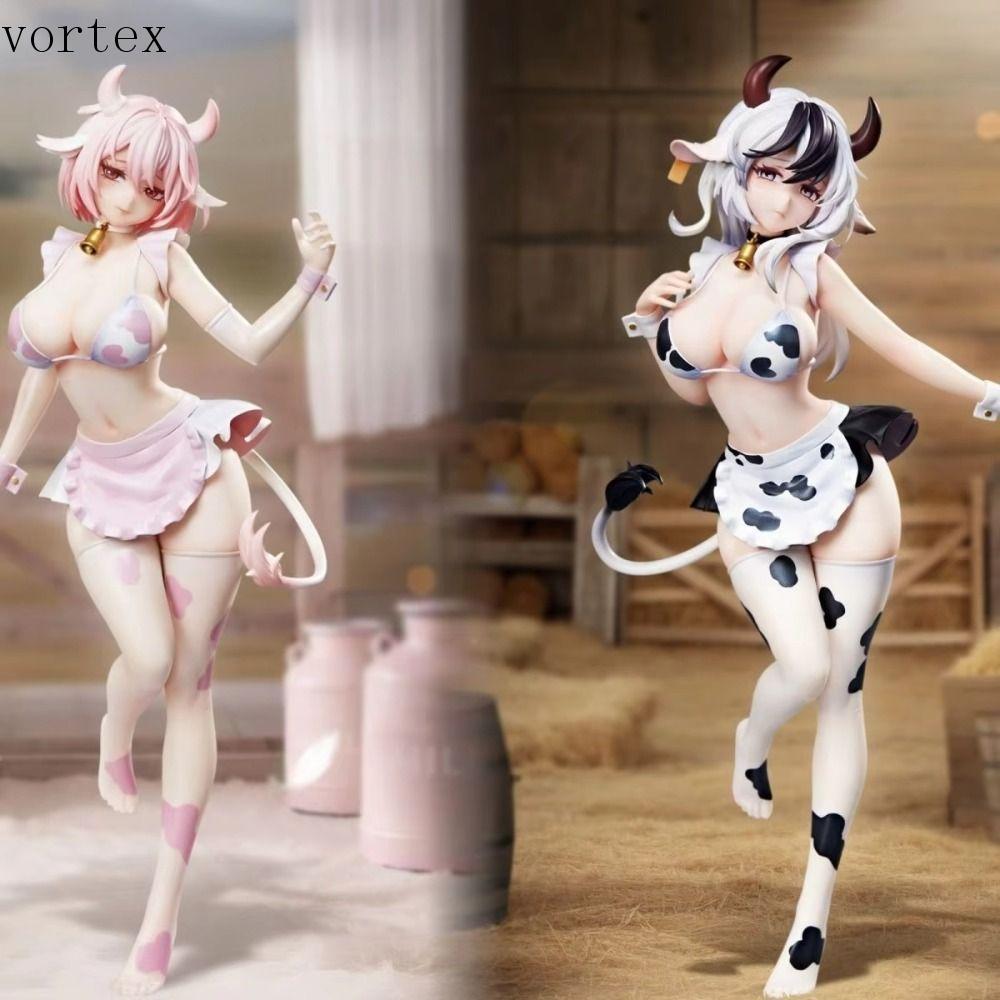 VORTEXG Uzaki Hana อะนิเมะรูป, ที่ถอดออกได้ Sensory ของเล่นนมสาวตุ๊กตา, Action Figure PVC คอลเลกชันเครื่องประดับ Fancam Milkgirls ตัวเลขเด็กของขวัญวันเกิด