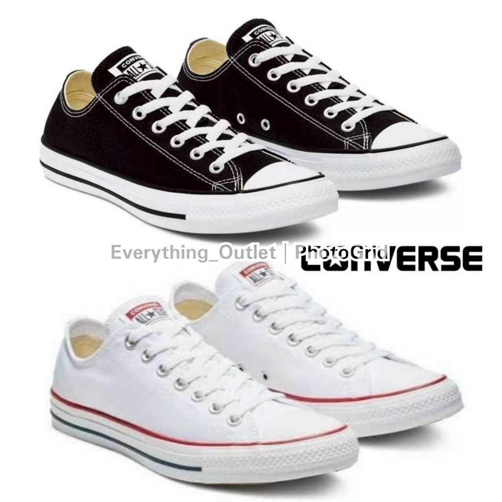 OC7P Converse Chuck Taylor All Star OX รองเท้าสีขาว/ดํา [ ของแท้ พร้อมส่ง ]