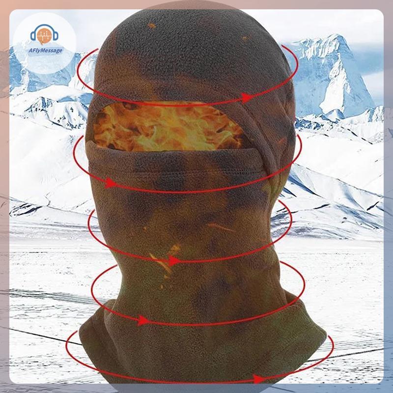 AFl ฤดูหนาวขนแกะ Balaclava Full Face หน้ากากความร้อนสกีสโนว์บอร์ดผ้าพันคอหมวกกันน็อคหมวกกีฬาขี่จักรย