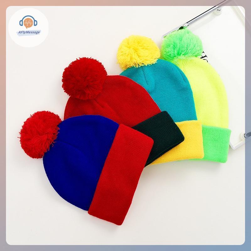 AFl คริสต์มาสคอสเพลย์ตลกหมวกหมวกและถุงมือ,Unisex ฤดูหนาวที่อบอุ่นคลาสสิกถักหมวก,ฮาโลวีน,ปีใหม่เครื่อ