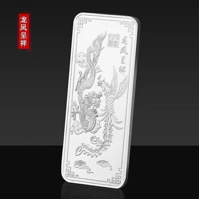 Hi999 Pure Silver Alloy Silver Bar ลงทุน Silver Bar 100g ลงทุนคอลเลกชันของที่ระลึกการประชุมขายของขวั