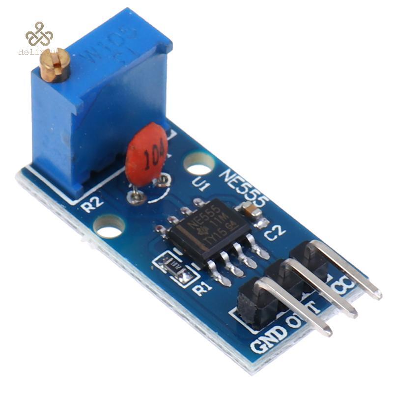HELINYUE NE555 โมดูลเครื่องกําเนิดไฟฟ้าชีพจรแบบปรับได้ความถี่ NE555 ชิป TH