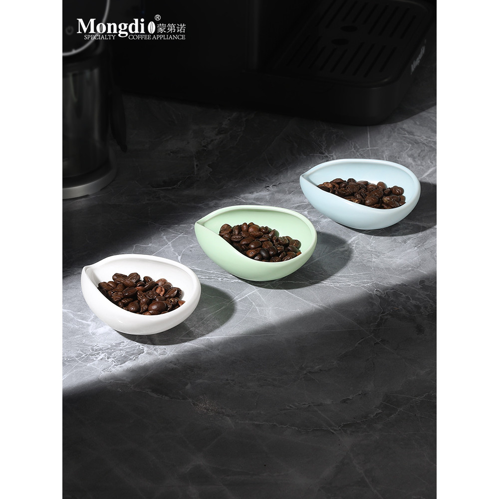 Mongdio Coffee Bean Scale Coffee Bean Saucer Bean Saucer เซรามิค Bean Bowl ถ้วยตวง Hand-Brewed Espre