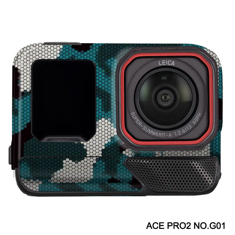 เหมาะสําหรับ Shadow Stone insta360 ace pro2 ฟิล์มป้องกันกล้องสติกเกอร์เปลี่ยนสี ace pro2 สติกเกอร์