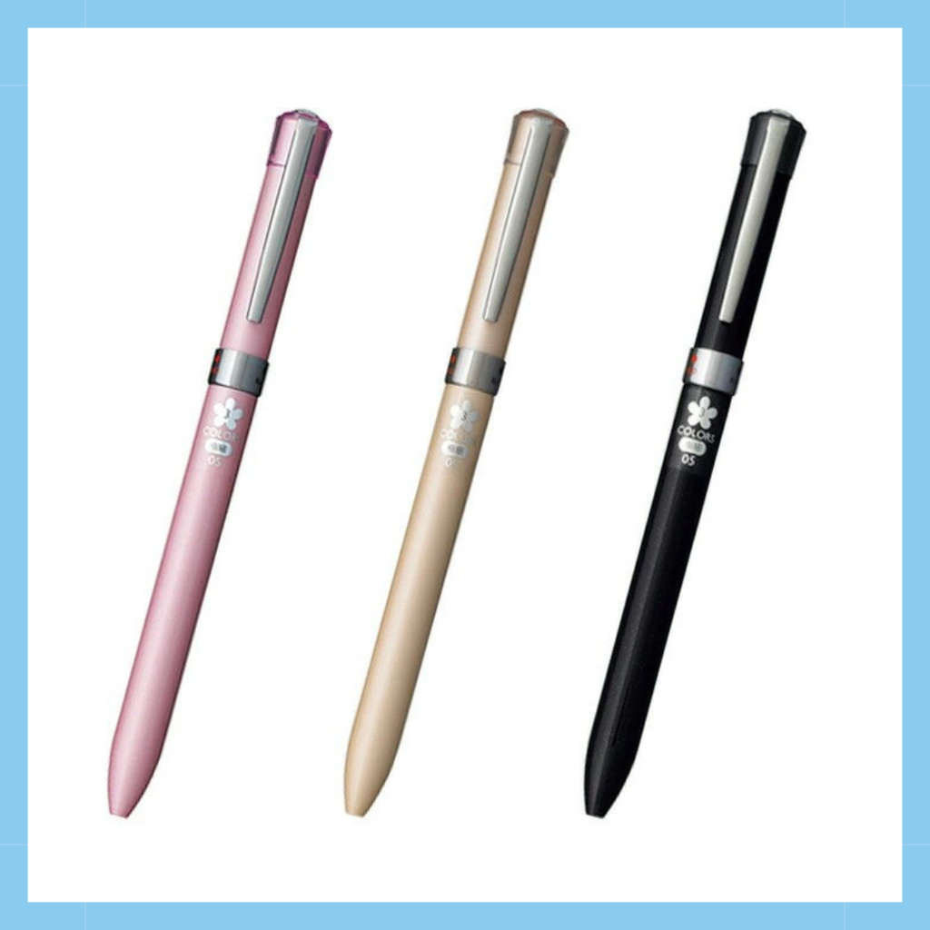 Mitsubishi Pencil Jetstream F Series 0.5mm 3-Color Ballpoint Pen - Smooth Writing