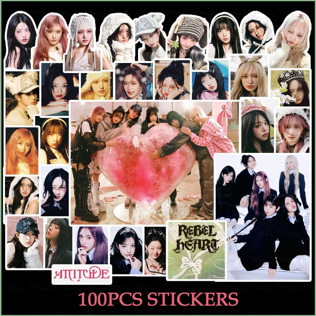 100 ชิ้น/เซ็ต IVE EMPATHY สติ๊กเกอร์ Wonyoung REBEL HEART ATTITUDE