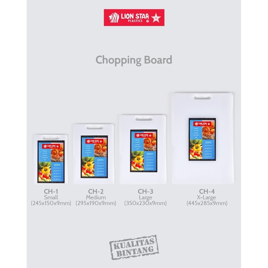 TOPTON Lion Star Premium เขียง CH1 CH2 CH3 CH4 ขนาดใหญ่ขนาดเล็กจัมโบ้ผักผลไม้เนื้อ Anti-Slip Texture