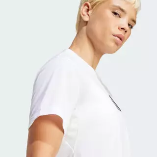 adidas Gym & Training เสื้อยืดเทรนนิง Train Essentials Big Logo Performance ผู้หญิง สีขาว JG8615