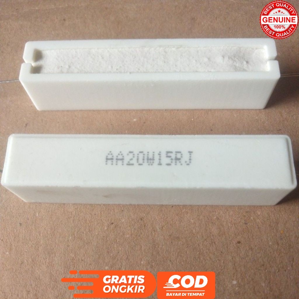 R CHALK 20 WATT 15 OHM RESISTOR AA20W15RJ ซื้อขั้นต่ํา 2 ชิ้น