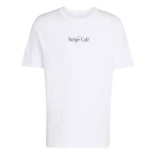 adidas ไลฟ์สไตล์ เสื้อยืดพิมพ์ลาย COFFEE CAFE DONUT BOX ผู้ชาย สีขาว KB2500