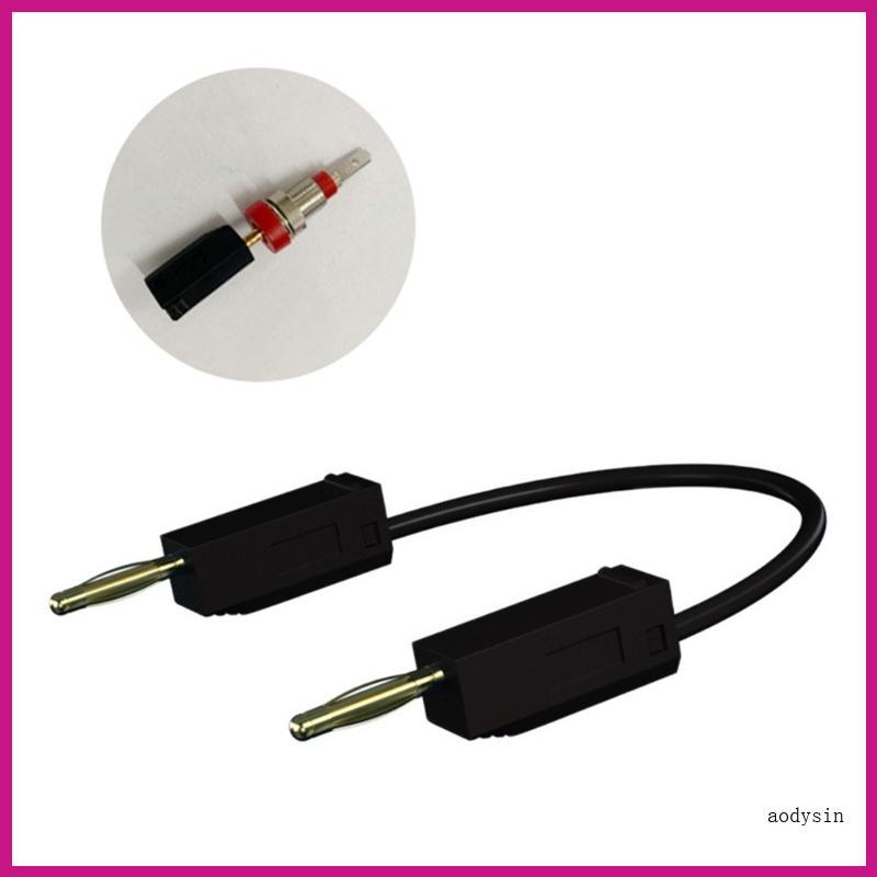 (ส่วนลดสูง)aodysin.th Banana Plug Wire Test Cable Leads 50 100cm 2mm Banana to Banana Plug Test Lead