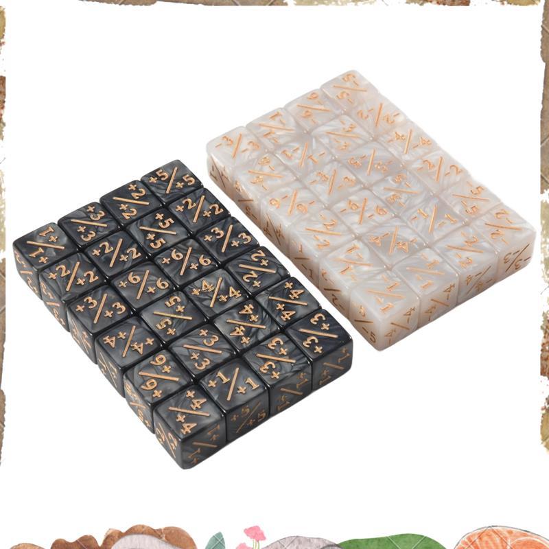48 ชิ้น 16 มม. เครื่องนับลูกเต๋า Token Dice Loyalty Dice D6 Dice Cube สําหรับ,,,การ์ดเกม