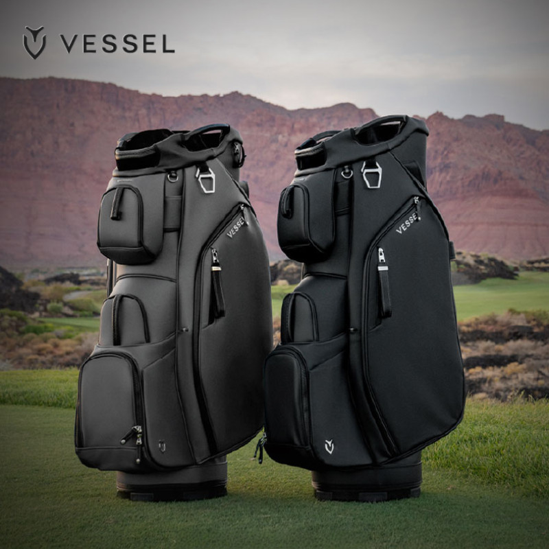 2025 สไตล์ใหม่ VESSEL ถุงกอล์ฟ LUXPRO Ball กระเป๋ารถผู้ชาย 32 ซม. 7 กริด Exclusive ชั้นวางเหล็ก