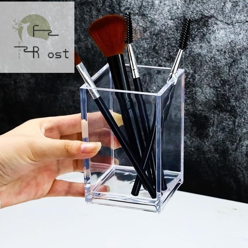 Hth ลิปสติกใสเครื่องสําอางแต่งหน้าแปรงแต่งหน้าเครื่องมือกล่องเก็บกรณีแปรงแต่งหน้าตารางออแกไนเซอร์เคร