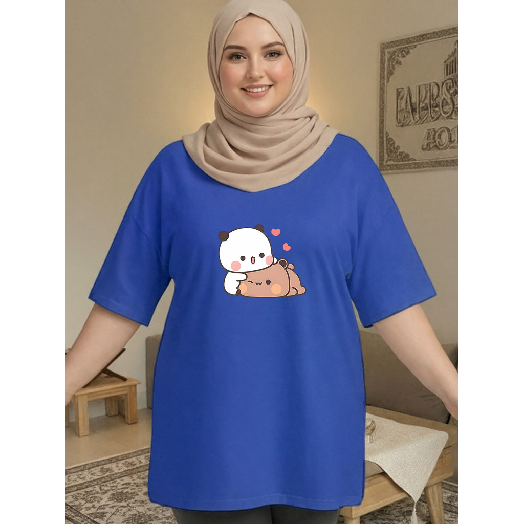 2Y909 [AIYOU] XL-5XL T เสื้อผู้หญิง PLUS ขนาด Tshirt ผู้หญิงสุภาพสตรี Casual Crop Top เสื้อผ้า PLUS 