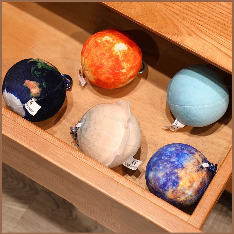 SY2 ที่สมจริง Earth Moon ระบบพลังงานแสงอาทิตย์ Planets ของเล่นตุ๊กตาจักรวาล 8 Planets กระเป๋า Charm 
