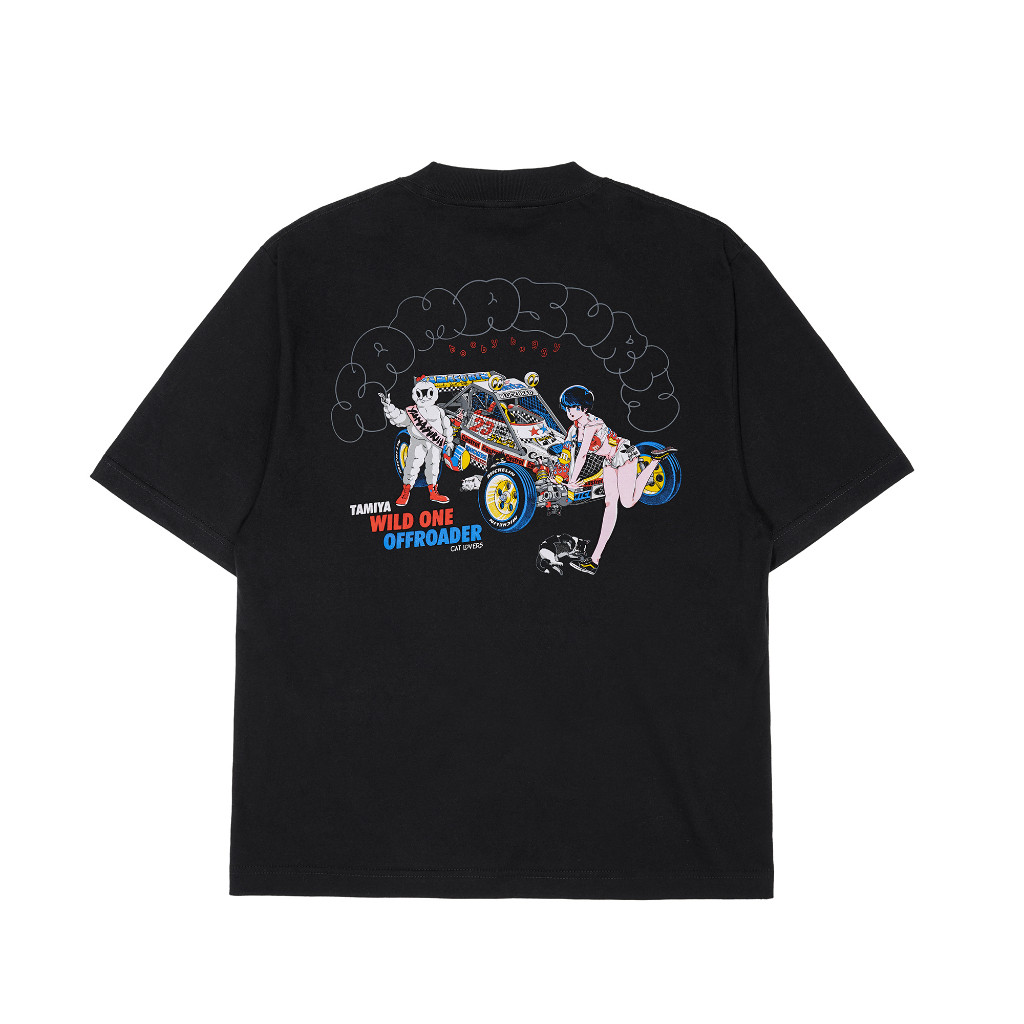 เสื้อยืดผู้ชาย Yamasurih Boxy Oversize Black - BOOBY BUGGY - Cotton Combed 20s
