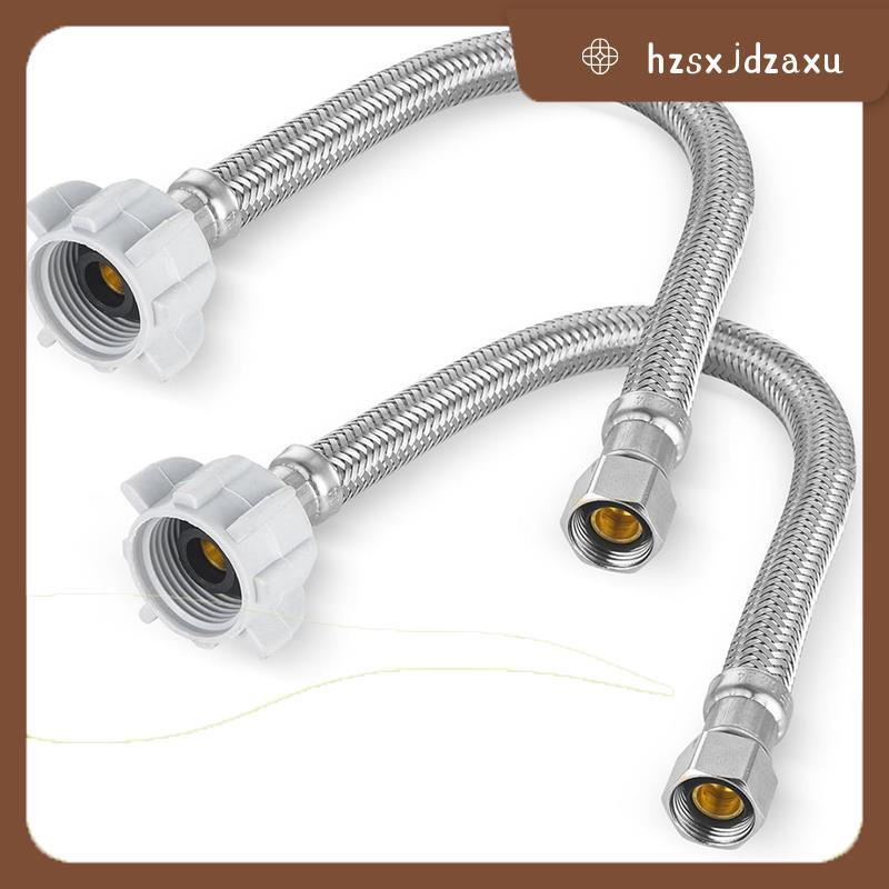 hzsxjdzaxu12-in Braided Toliet Hose,3/8In Comp X 7/8In Ballcock,สายจ่ายน้ําสแตนเลสสําหรับเปลี่ยนท่อห