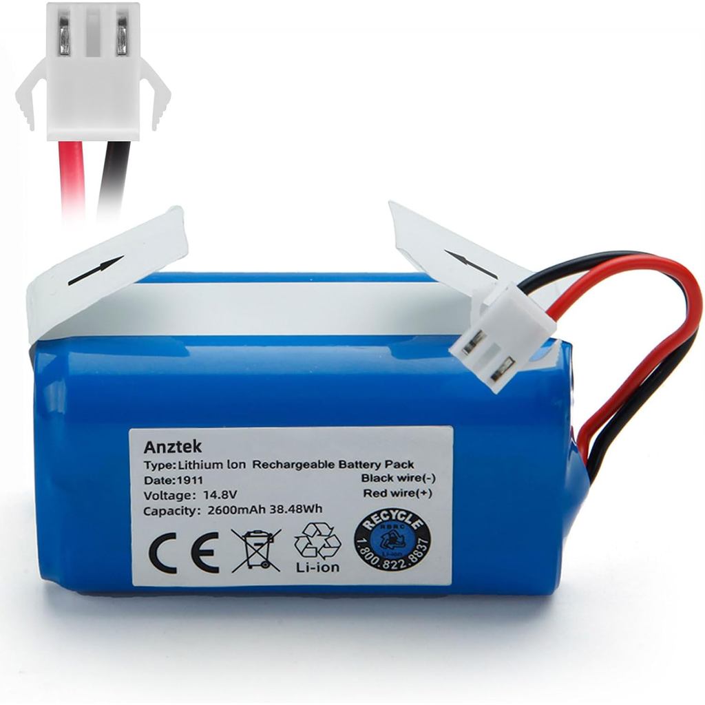 3 PRONG ปลั๊กเปลี่ยนแบตเตอรี่, เปลี่ยน/ใช้งานร่วมกับ Shark ion RVbat700 แบตเตอรี่, Fit สําหรับ rv700