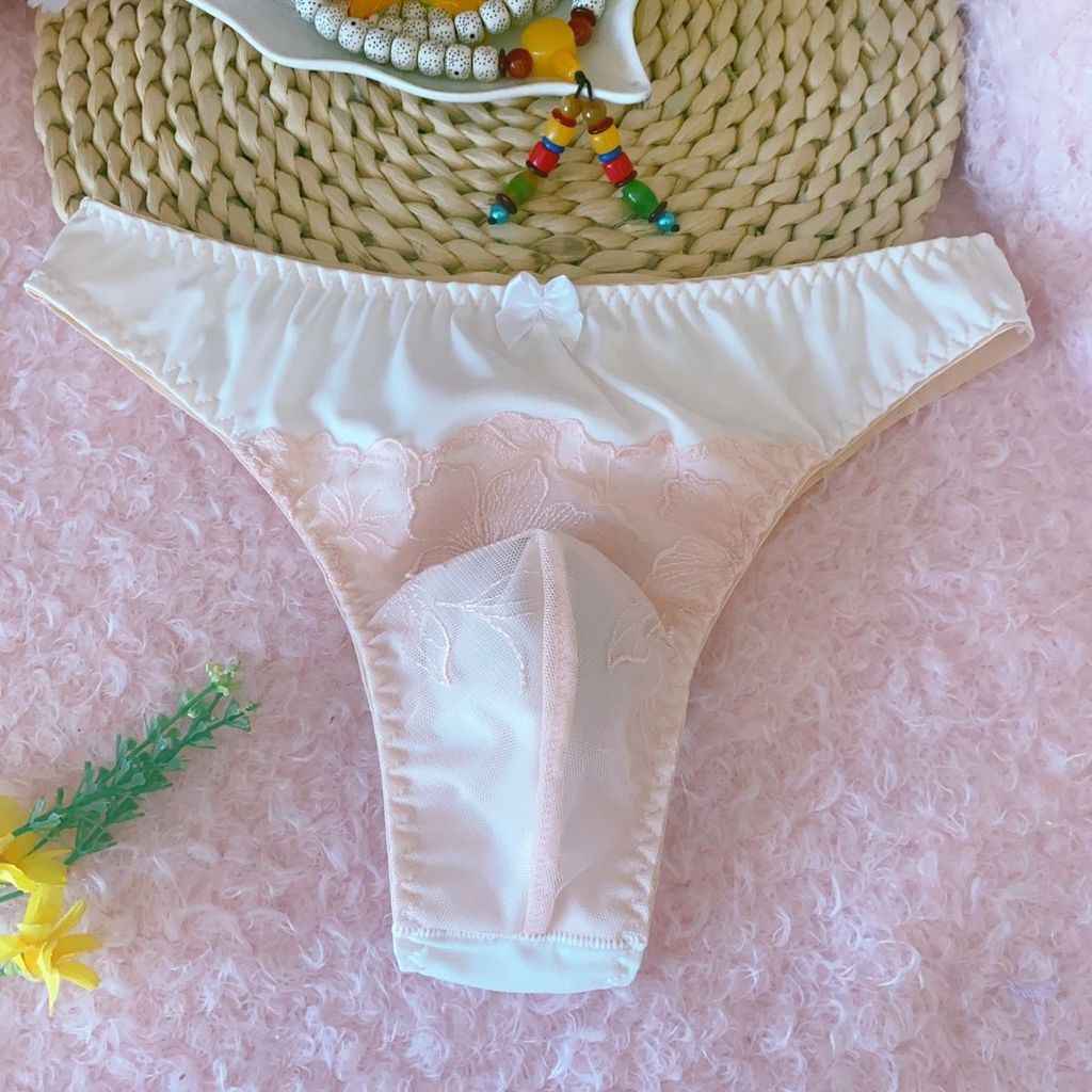 สินค้าใหม่ผู้ชายลูกไม้เซ็กซี่ร้อนสบายทองกระเป๋าขนาดใหญ่ครึ่งแพ็คสะโพกผู้ชายชุดชั้นในขนาดเล็ก