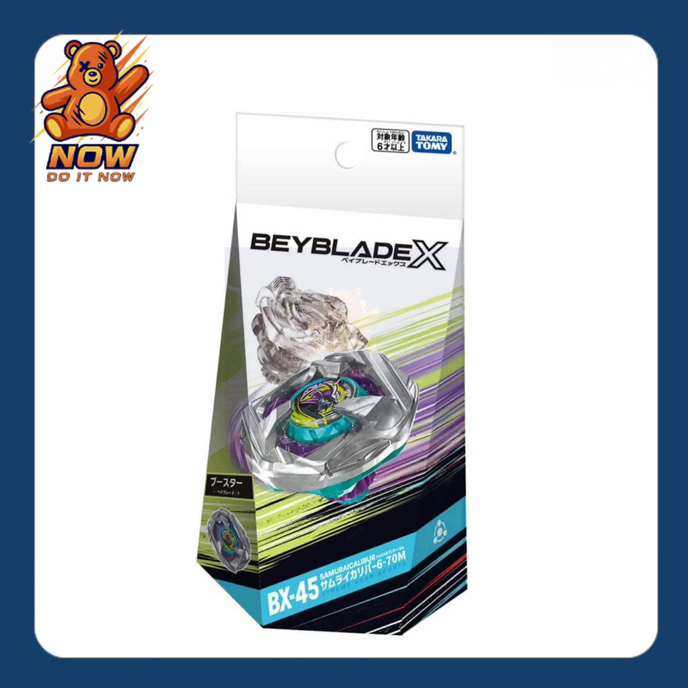 [ พร้อมส่ง ของแท้ ] BeybladeX BX-45 Booster Samurai Calibur 6-70M – ร้าน NOW ดินสอ