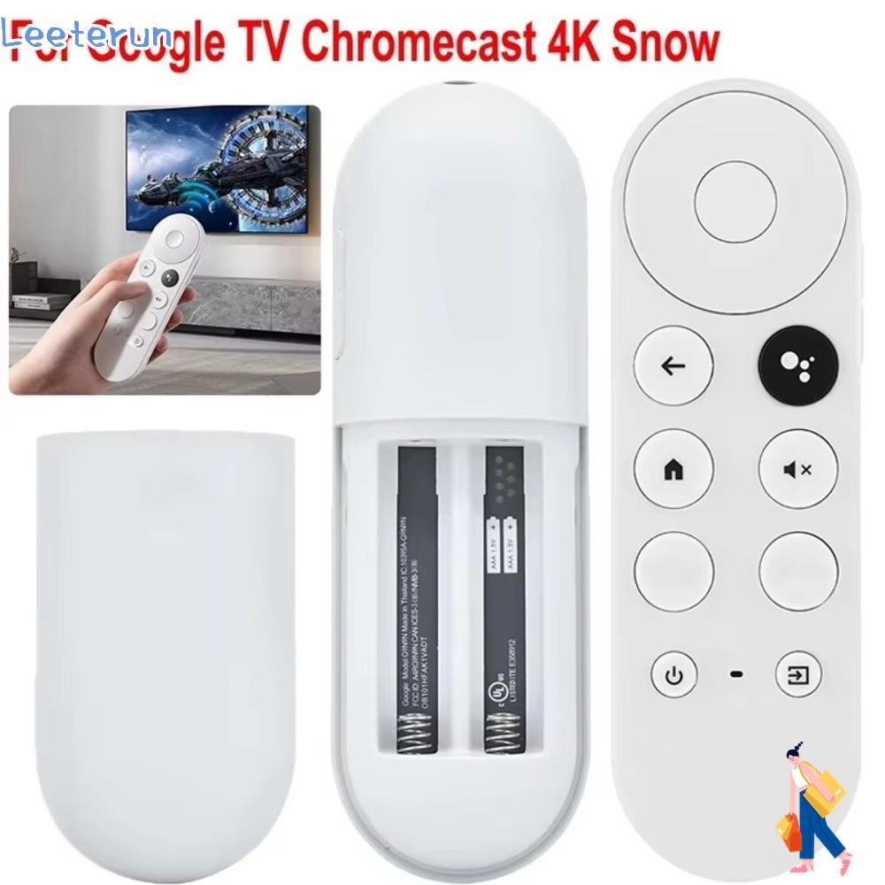 LEETERUN สําหรับ Google Chromecast Remote, 4K Compatible G9N9N เปลี่ยนรีโมทคอนโทรลด้วยเสียง, Snow Co