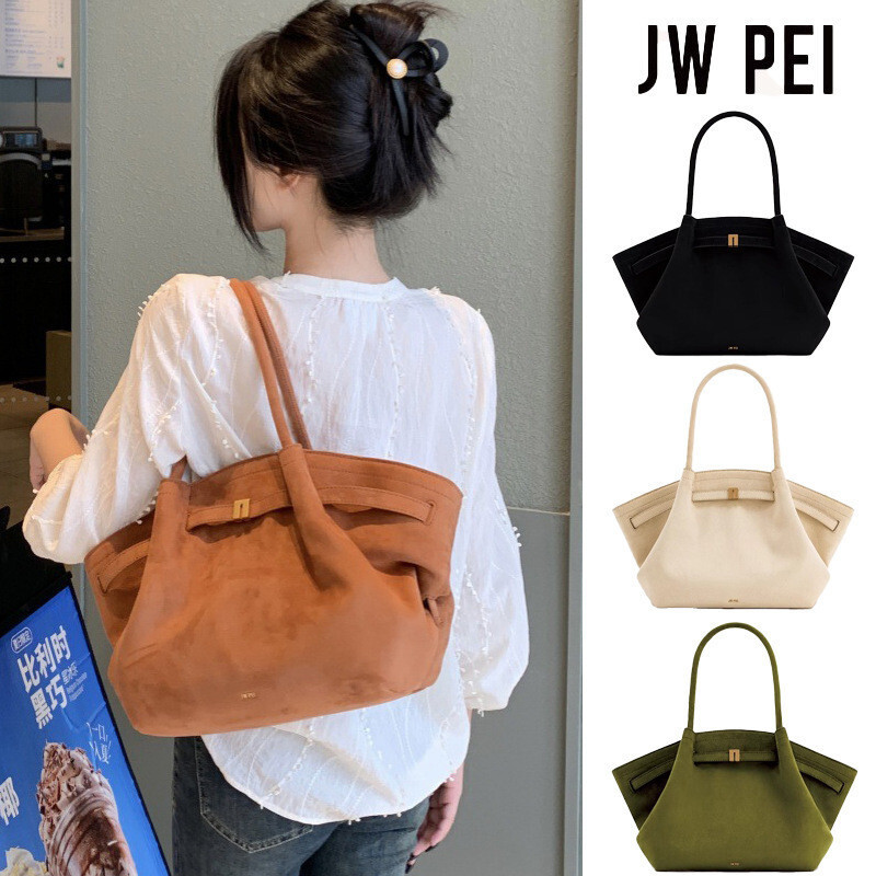 JW PEI Hana Suede Hobo กระเป๋าสะพายข้างและcrossbody ออกแบบเฉพาะสำหรับสตรี คุณภาพระดับไฮเอนด์
