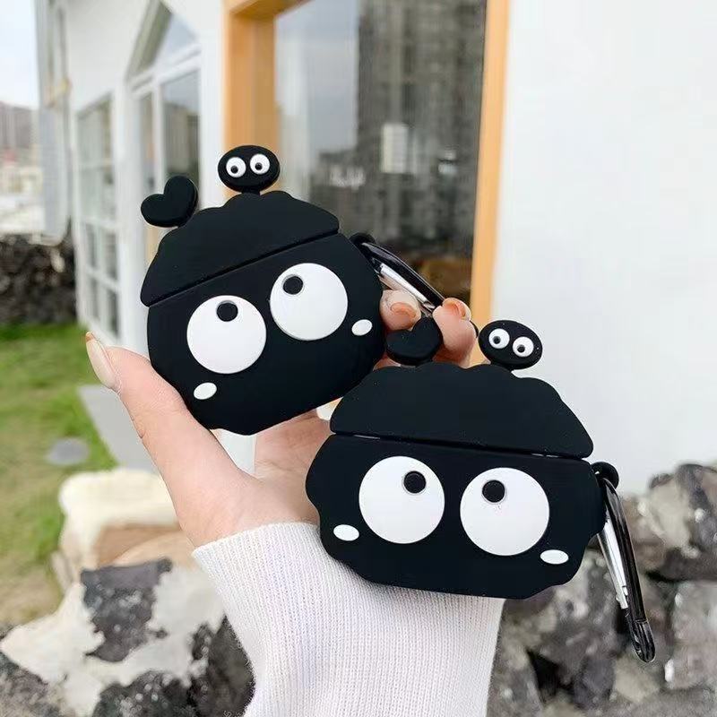 สําหรับ GOOJODOQ J201 J206 J228 J229 เคส Case เคสหูฟังน่ารักงอกรูปแบบลูกถ่านหิน