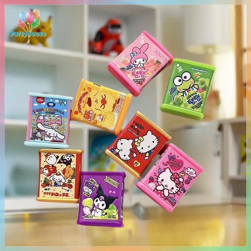 SANRIO UVIG> 6ชิ้นSanrio HelloKitty Candy Jarอุปกรณ์เสริมDIYเรซิ่นหัตถกรรมตุ๊กตาCharmตกแต่งKawaiiมิน