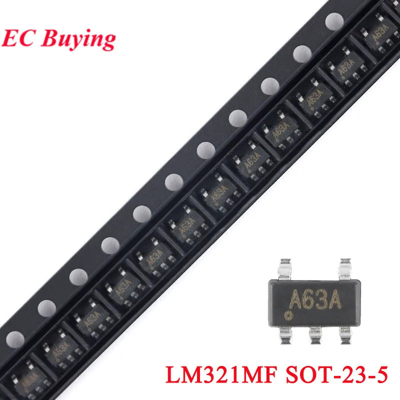 100 ชิ้น/5 ชิ้น LM321 LM321MF LM321MX LM321MFX SOT-23-5 SOT23 A63A Operational เครื่องขยายเสียงชิป I