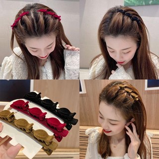 F0D/7กิ๊ฟช่อผม กำมะหยี่สวยๆ พร้อมส่งในไทยค่ะ