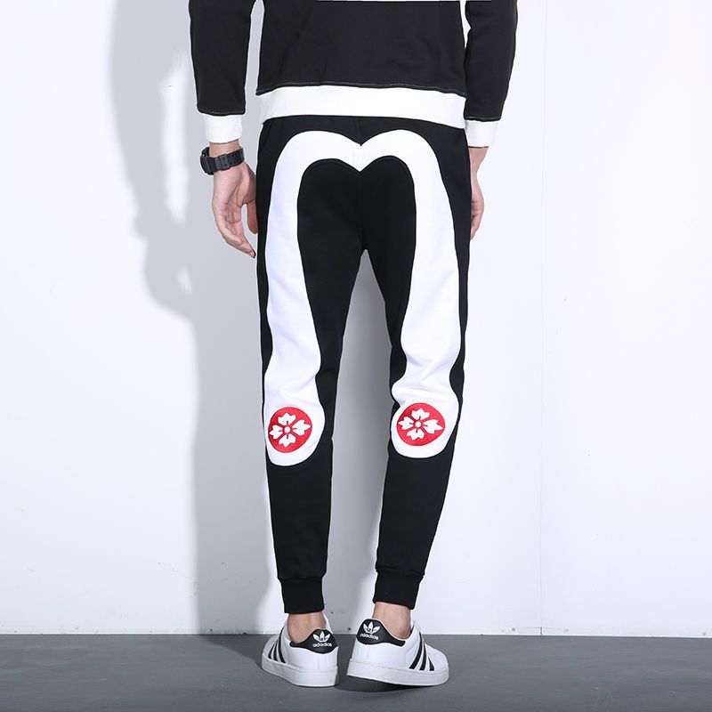 Evisu กางเกงกีฬาหลวมผู้ชาย