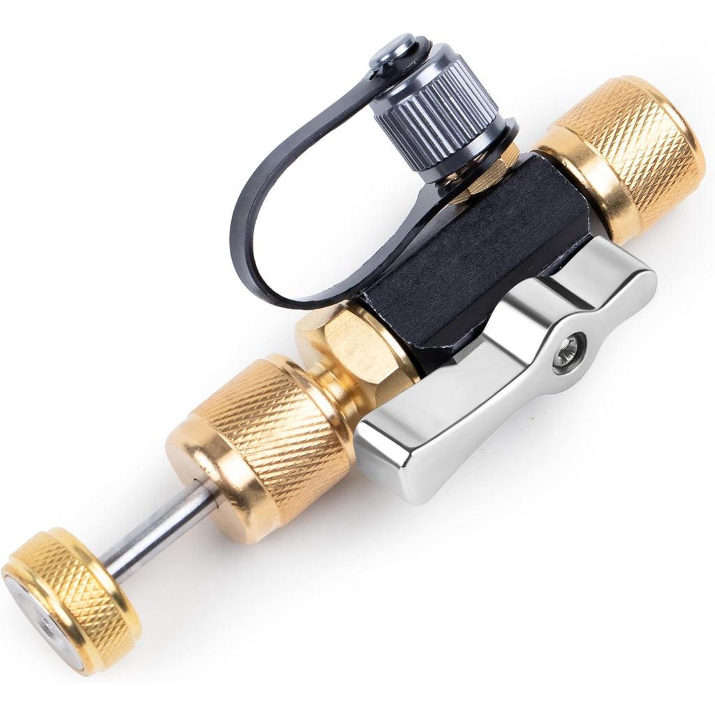 1/4" MegaFlow Vacuum-Rated Valve Core Removal Tool, HVAC AC Refrigeration Valve Stem Remover with Hi