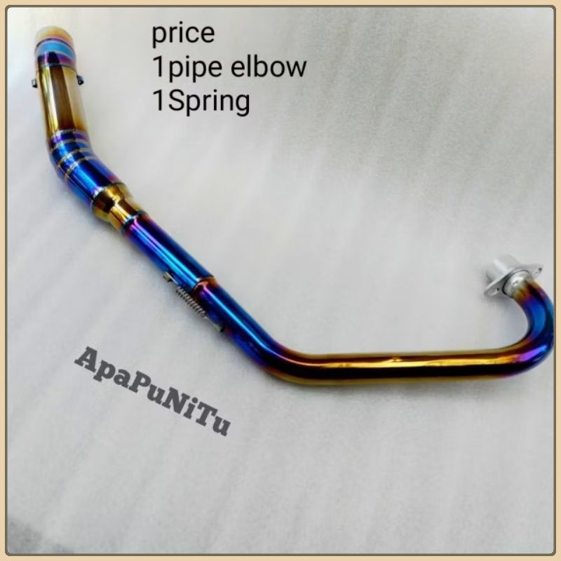 ข้อศอกใหญ่ 51 มม.ท่อสแตนเลสสําหรับ Tmx 125/155 Rusi tc 125/150 Raider 150 carb fi R15V2V3 RS 150/GTR