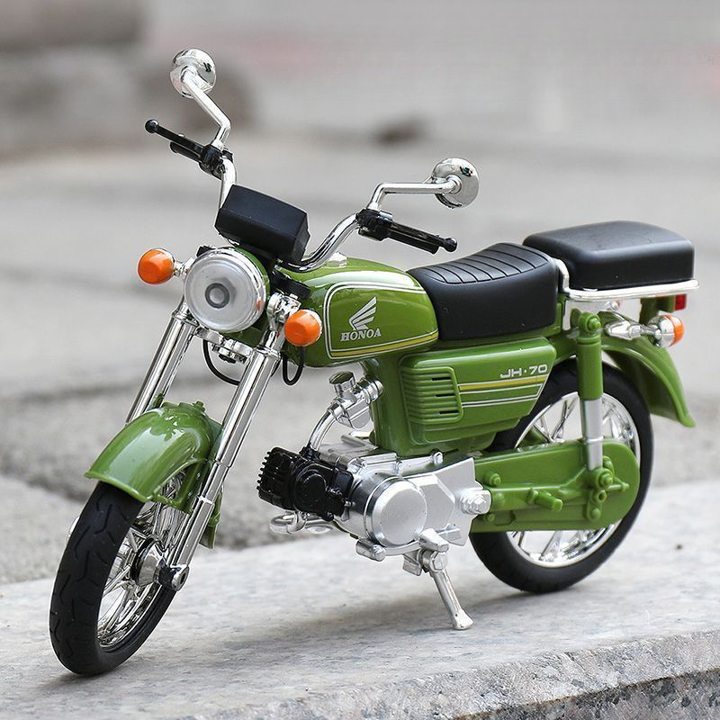 1: 10 Retro Honda JH70 โลหะผสมรถจักรยานยนต์รุ่นเครื่องประดับจําลอง Hand-Made รถจักรยานยนต์ของเล่นรถ Boy