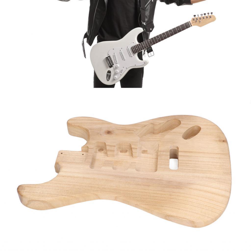 Zhenl กีตาร์ไฟฟ้า Body Paulownia ไม้คอง่ายติดตั้งยังไม่เสร็จน้ําหนักเบาสําหรับกีตาร์สไตล์ SSH ทํา