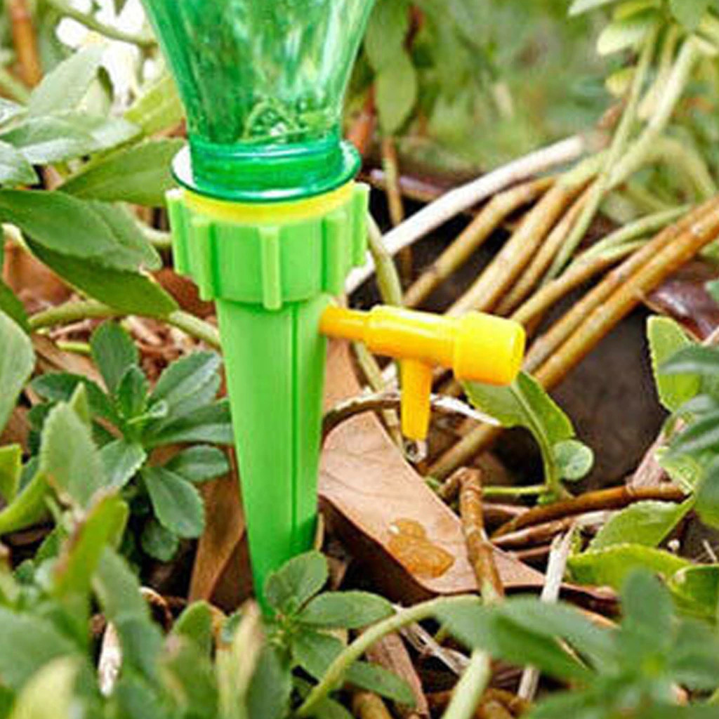 10 ชิ้น กรวยหยดน้ำอัตโนมัติ รดน้ำต้นไม้ ใช้กับขวดน้ำอัดลม ปรับระดับน้ำได้ อุปกรณ์สวน - รูปที่ 3