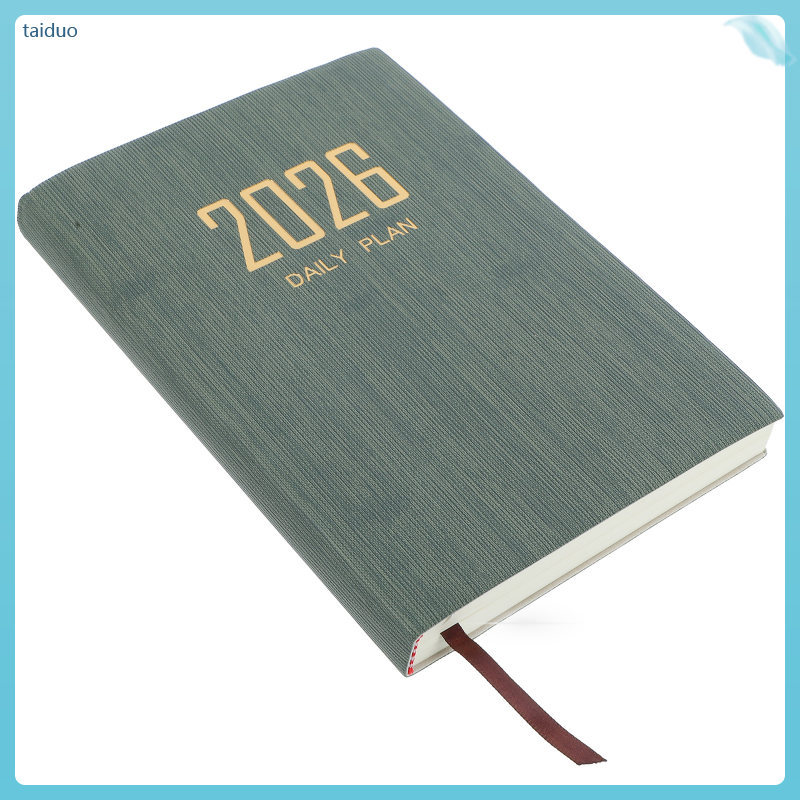 นักวิชาการ Weekly Planner Daily Agenda Notebook Habit Tracker Journal Appointment 2026 taiduo