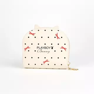 PLAYBOY รุ่น Dotty Coin Bag กระเป๋าสตางค์ใส่เหรียญ รหัส ST-CBS254PB014 สกรีนลายDot กราฟิคโลโก้ มี2สี